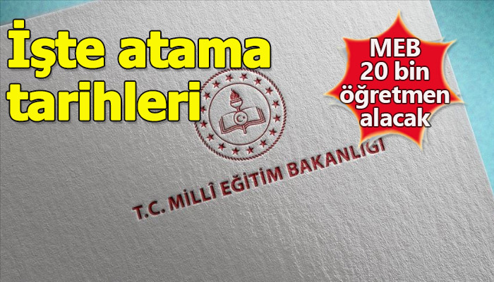 MEB 20 bin sözleşmeli öğretmen atayacağı tarihi duyurdu