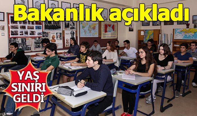 MEB, liseye kayıtta yaş sınırını değiştirdi