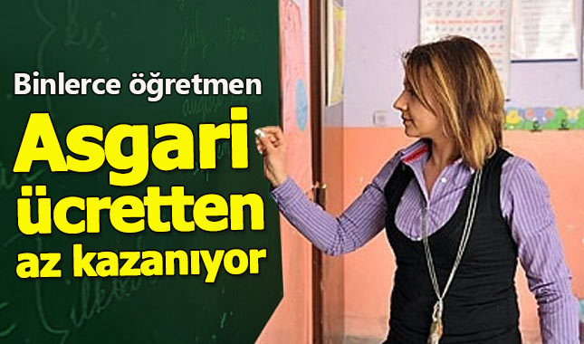 MEB'de binlerce öğretmen asgari ücretten az maaş alıyor