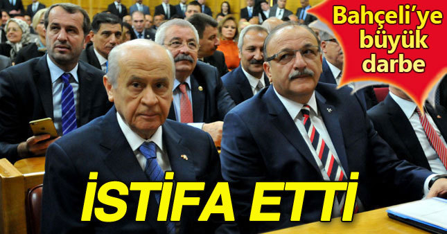 MHP'de istifa depremi