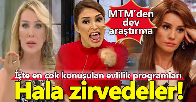 MTM Araştırdı: İşte en çok konuşulan evlilik programları