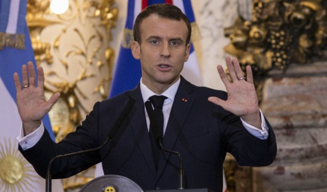 Macron protestolar için ilk defa halka seslendi