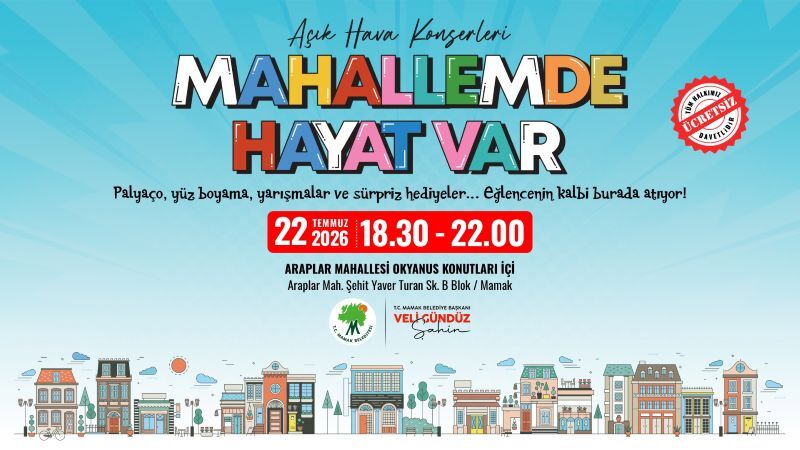 Mahallemde Hayat Var Açık Hava Konserleri Başlıyor
