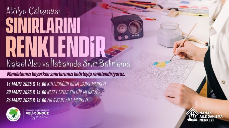 Mamak Aile Danışma Merkezi'nden “Sınırlarını Renklendir” Atölyesi