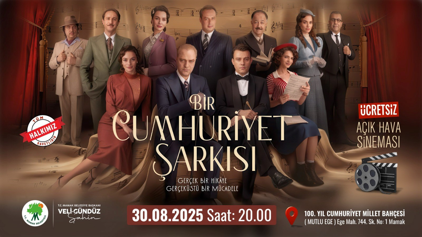 Mamak Belediyesi'nden 30 Ağustos'a Özel Film Gösterimi