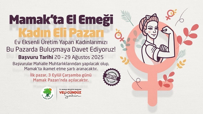 Mamak'ta El Emeği “Kadın Eli Pazarı” Kuruluyor