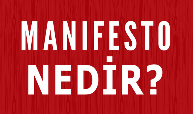 Manifesto nedir ne anlama geliyor - Türk Dil Kurumu