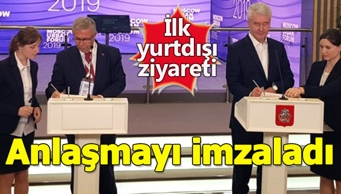 Mansur Yavaş belediye başkanı olarak ilk yurtdışı ziyaretini gerçekleştirdi