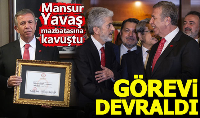 Mansur Yavaş mazbatasını aldı, göreve başladı