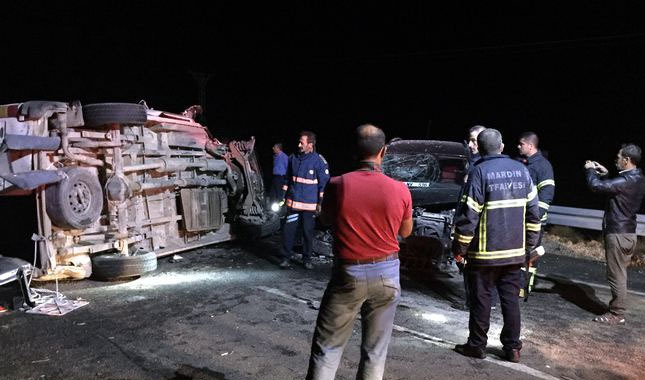 Mardin'de korkunç kaza! Ölü ve yaralılar var