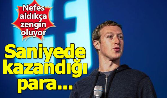 Mark Zuckerberg'in saniyelik kazancı 70 dolar