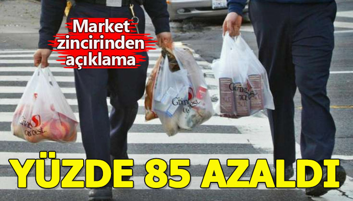 Market zinciri açıkladı: Yüzde 85 azaldı