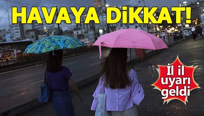 Marmara'ya sağanak yağmur uyarısı