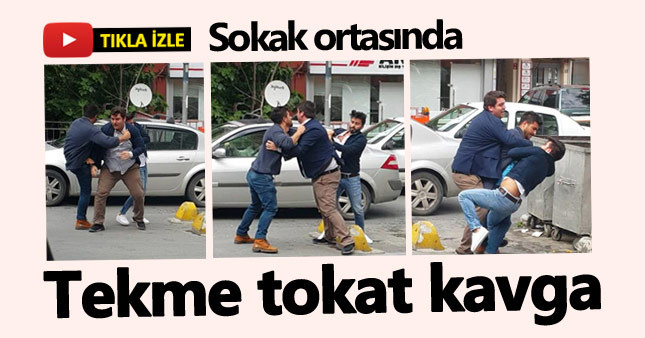 Mecidiyeköy'de tekme tokat kavga