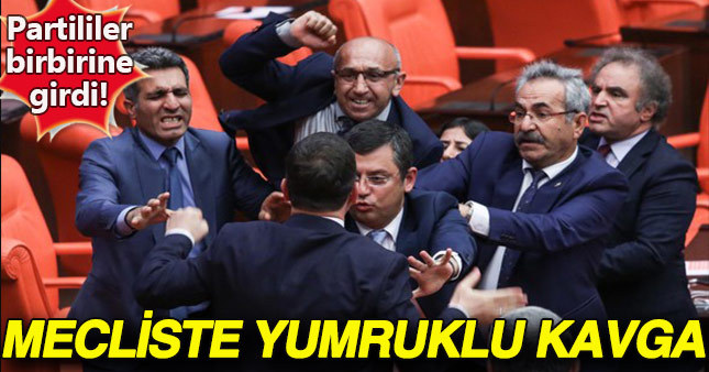 Mecliste Ak Parti ve HDP'li vekiller birbirine girdi