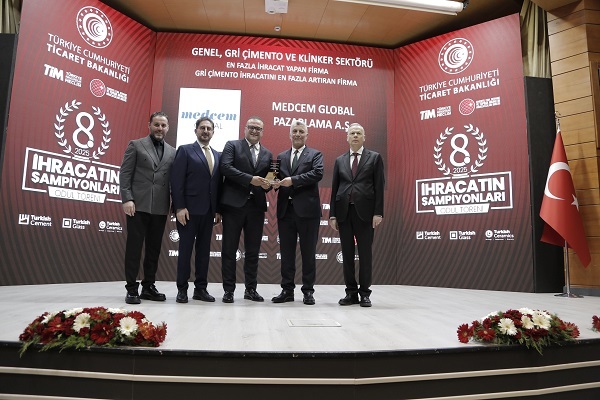 Medcem Çimento Grubu, 8. İhracatın Şampiyonları Ödül Töreni'nde 4 Ayrı Kategoride Zirvede 