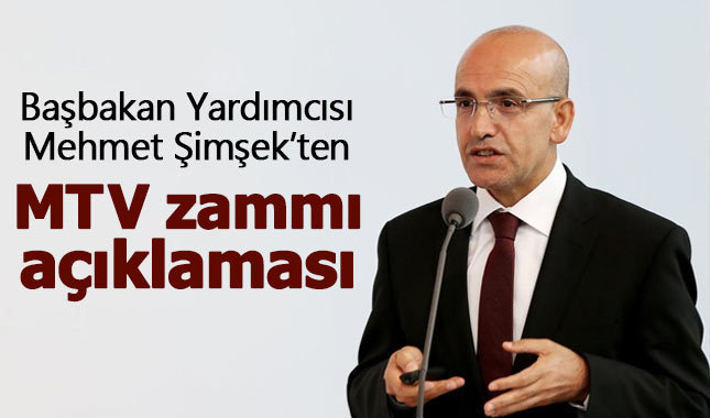 Mehmet Şimşek'ten MTV zammı açıklaması