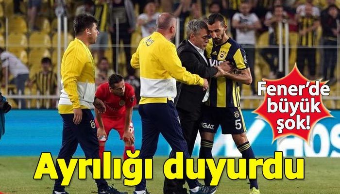 Mehmet Topal Fenerbahçe'ye veda etti