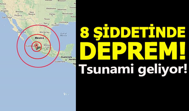 Meksika'da 8 şiddetinde deprem meydana geldi