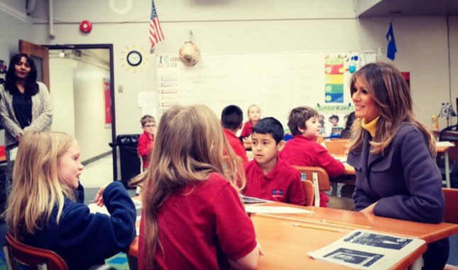 Melania Trump, FETÖ okulunu ziyaret etti...