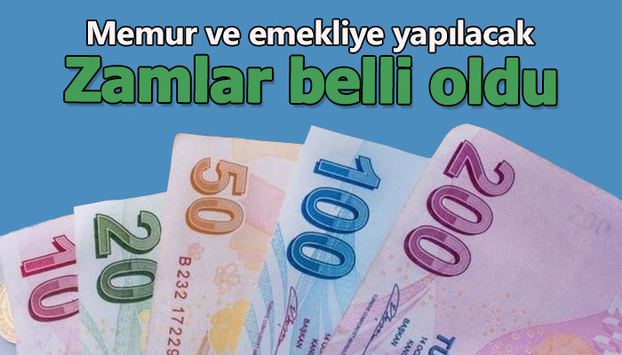 Memur ve emekli maaşları belli oldu! Memur ve emekli maaşlarına ne kadar zam yapıldı!