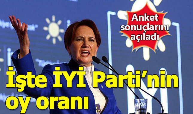 Meral Akşener İYİ Parti'nin oy oranını açıkladı