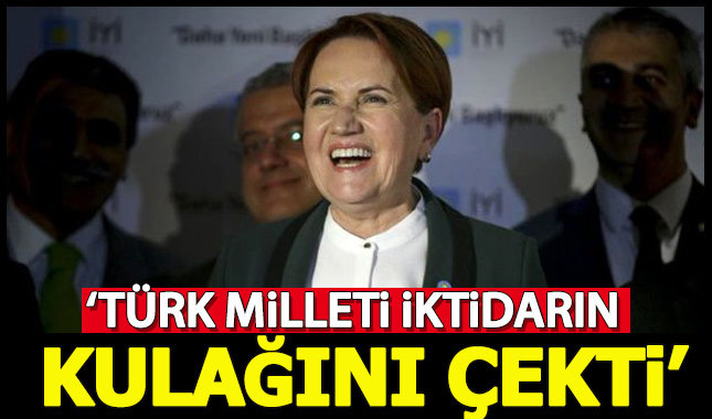 Meral Akşener: Millet iktidarın kulağını çekti