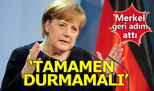 Merkel Türkiye'ye karşı söyleminde yumuşadı