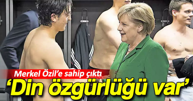 Merkel'den Mesut Özil'e destek
