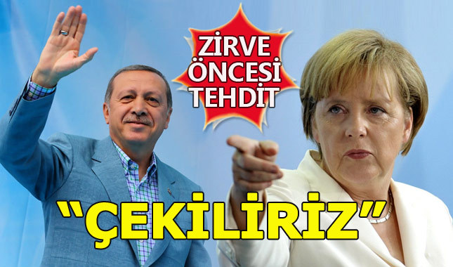 Merkel'den Türkiye'ye İncirlik tehdidi
