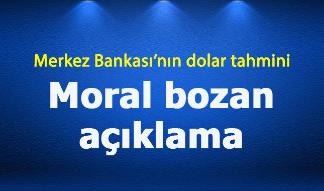 Merkez Bankası dolar tahminini açıkladı