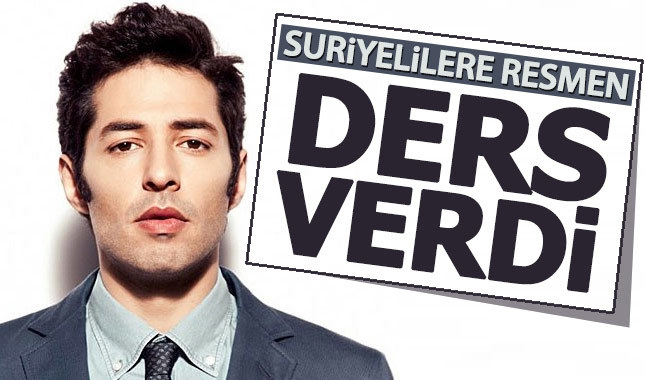 Mert Fırat, Suriyelilere resmen ders verdi