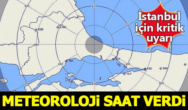 Meteoroli, İstanbul'da yağmur için saat verdi