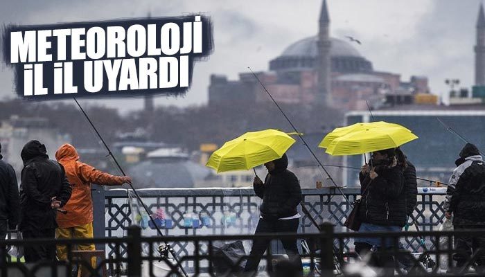 Meteoroloji il il uyardı! Sağanak yağmur geliyor