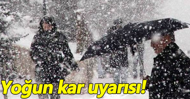 Meteoroloji kar yağışı konusunda uyardı!