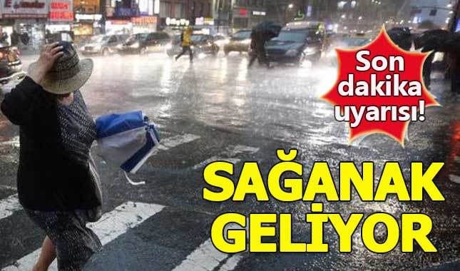 Meteorolojiden Ankara için sağanak yağmur uyarısı