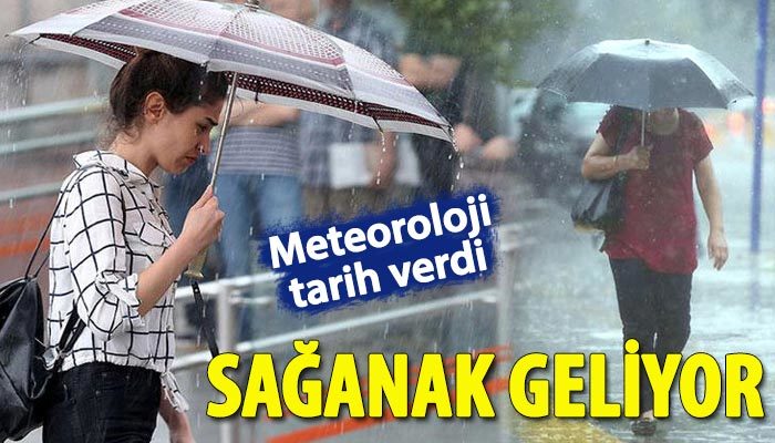 Meteoroloji'den İstanbul için sağanak uyarısı