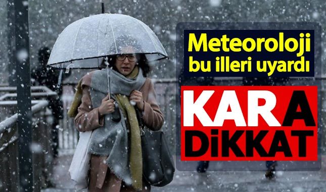 Meteoroloji'den birçok bölgeye kar yağışı uyarısı