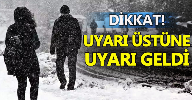 Meteorolojiden kar yağışı ve don uyarısı