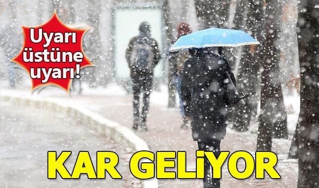 Meteoroloji'den kar yağışı uyarısı