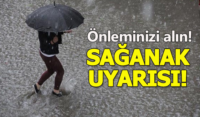 Meteorolojiden sağanak için acil çağrı!