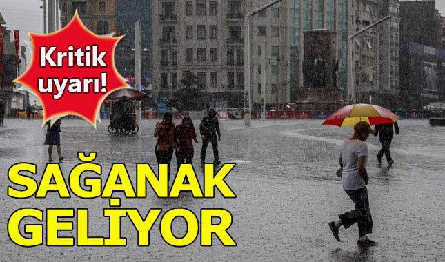 Meteorolojiden sağanak yağmur uyarısı