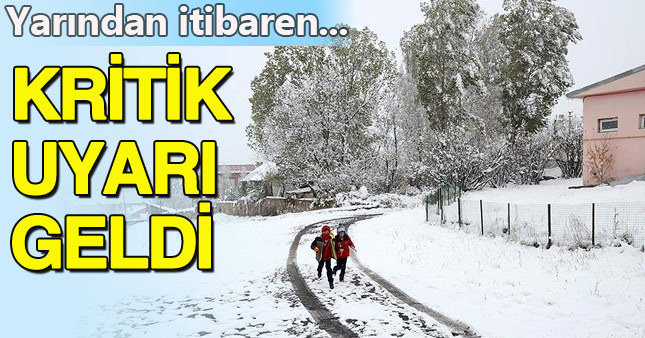 Meteorolojiden soğuk hava uyarısı