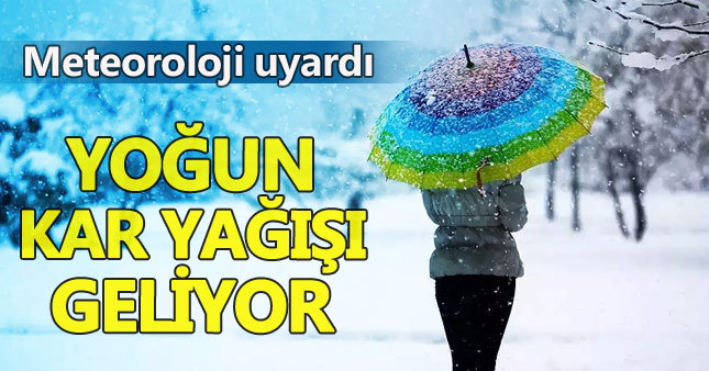 Meteorolojiden yoğun kar yağışı uyarısı