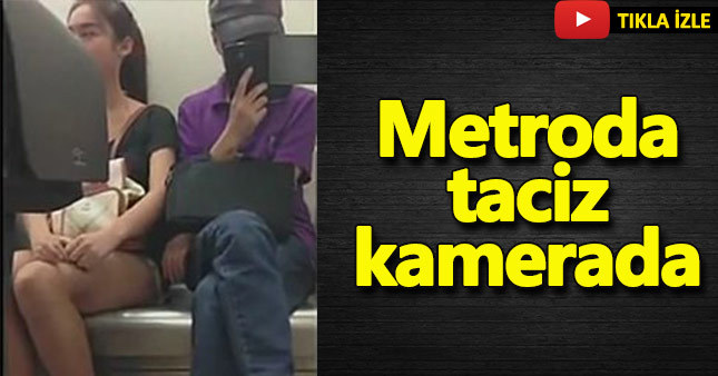 Metroda taciz kamerada