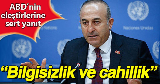 Mevlüt Çavuşoğlu'ndan ABD'ye sert sözler