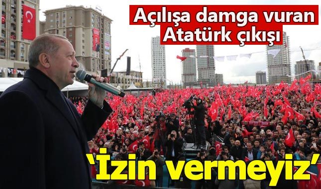Millet Bahçesi açılışında Erdoğan'dan "Atatürk" çıkışı