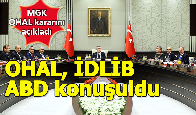 Milli Güvenlik Kurulu'ndan OHAL açıklaması