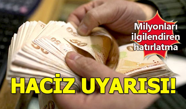 Milyonlarca emekli haciz uyarısı!