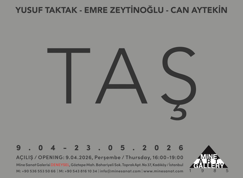 Mine Sanat Galerisi'nde yeni sergi: “TAŞ”